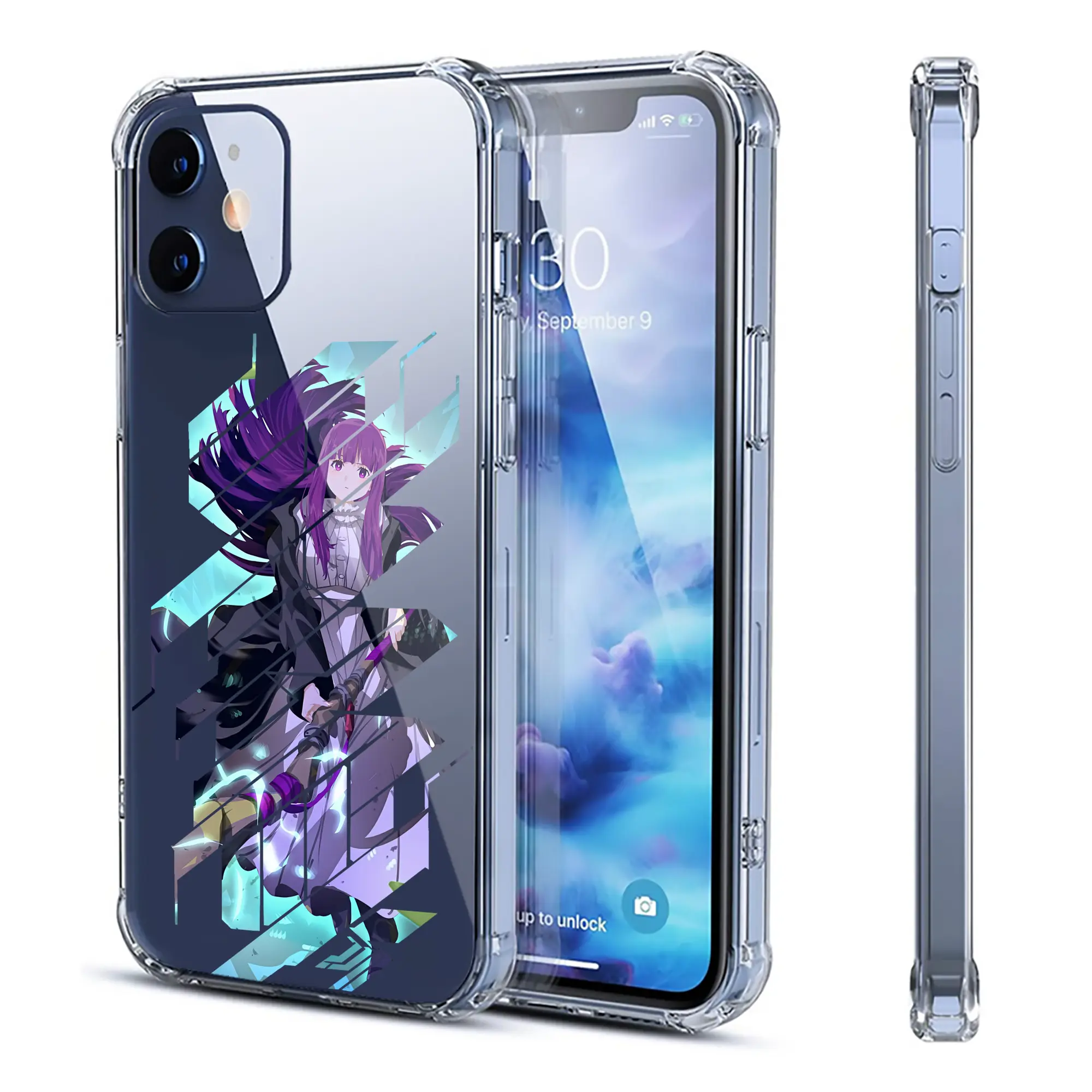 葬送のフリーレン（Frieren） グッズ,フェルン（Fern） - IPhone 12シリーズ対応 ・ 透明スマホケース ・ クリアソフトケース ・ TPU素材 ・ 耐衝撃 ・ 高密着 ・ 防汚 防指紋 ・ 簡単着脱